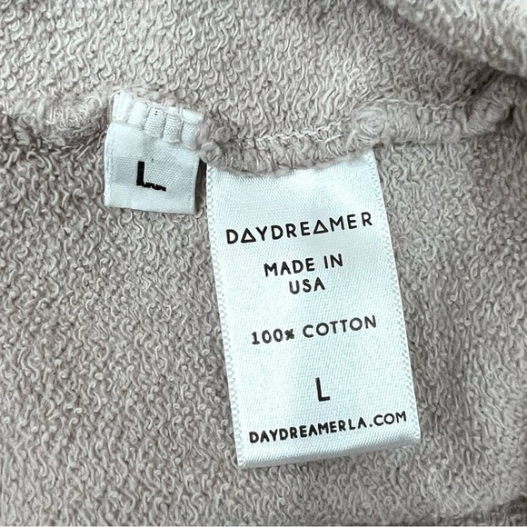 Daydreamer by Free People Flying V Varsity Tie-Dye Pullover Sweatshirt Pink - Picture 9 of 9